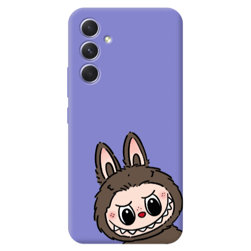 Samsung A56 Labubu7 Purple Colored Silicone TPU Θήκη