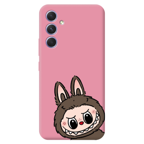 Samsung A56 Labubu7 Pink Colored Silicone TPU Θήκη