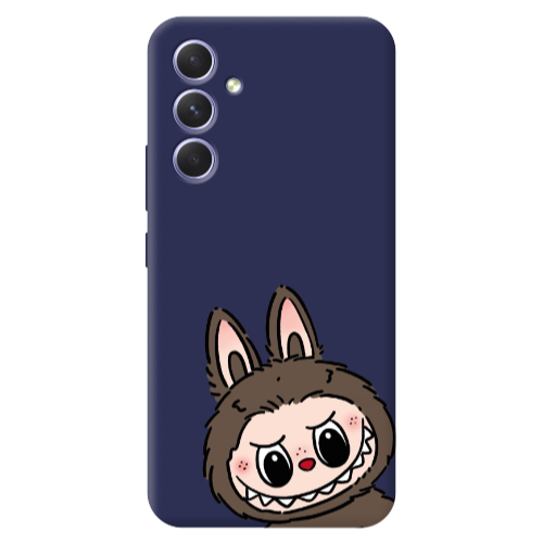 Samsung A56 Labubu7 Dark blue Colored Silicone TPU Θήκη