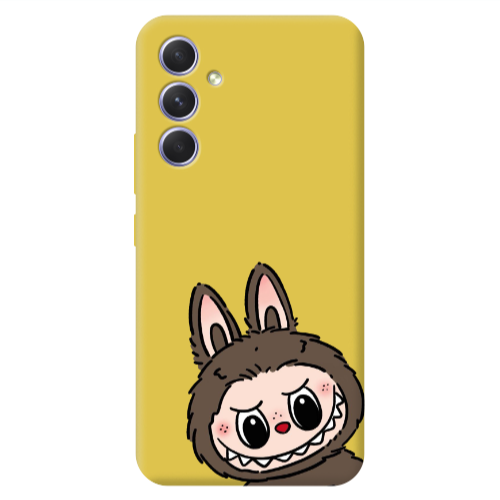 Samsung A56 Labubu7 Yellow Colored Silicone TPU Θήκη