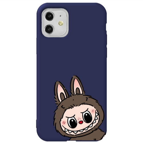 Apple iPhone 11  Labubu7 Dark blue Colored Silicone TPU Θήκη
