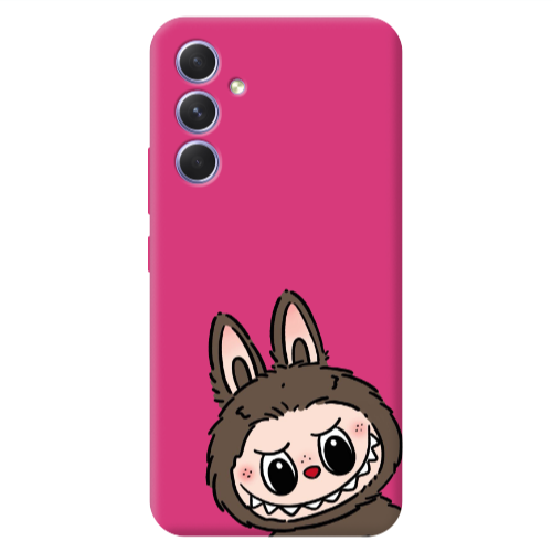 Samsung A54 Labubu7 Fuchsia Colored Silicone TPU Θήκη
