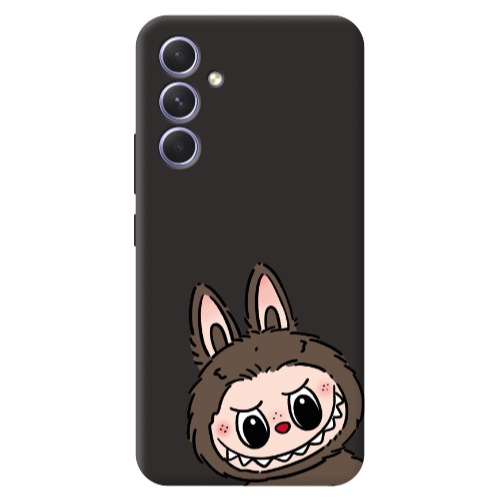 Samsung A54 Labubu7 Black Colored Silicone TPU Θήκη
