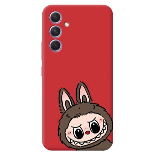 Samsung A54 Labubu7 Red Colored Silicone TPU Θήκη