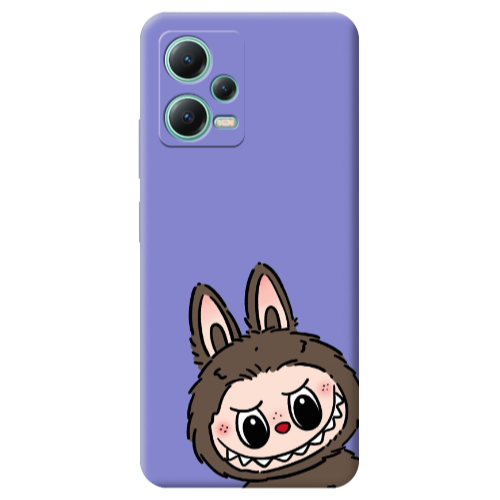 Xiaomi Redmi Note 12 Pro 5G Labubu7 Purple Colored Silicone TPU Θήκη
