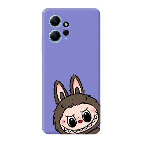 Xiaomi Redmi Note 12 4G Labubu7 Purple Colored Silicone TPU Θήκη