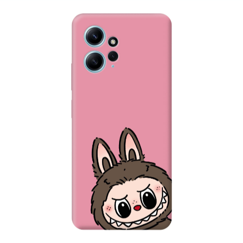 Xiaomi Redmi Note 12 4G Labubu7 Pink Colored Silicone TPU Θήκη