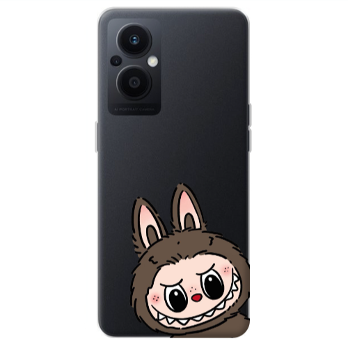 Oppo Reno 7 Lite Labubu7 Transparent Silicone TPU Θήκη