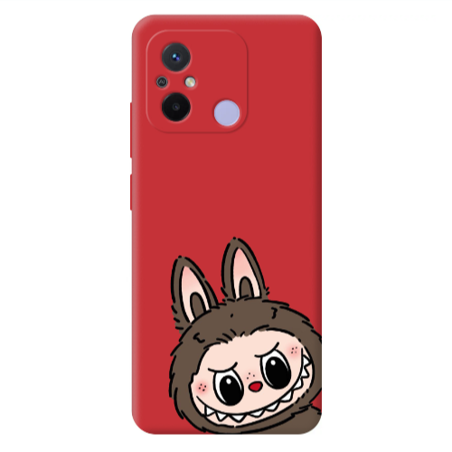 Xiaomi Redmi 12C Labubu7 Red Colored Silicone TPU Θήκη