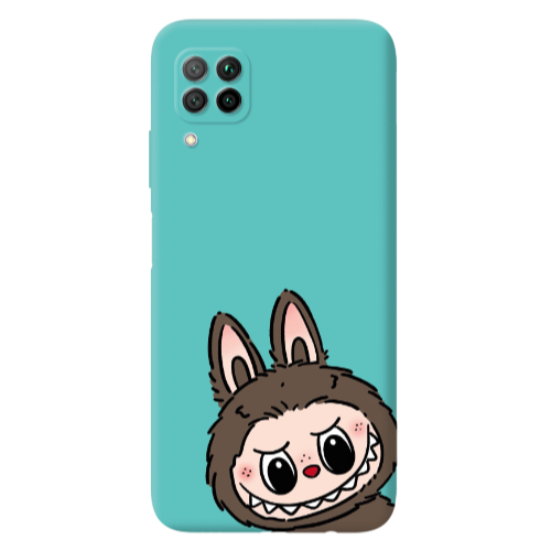 Huawei P40 Lite Labubu7 Turquoise Colored Silicone TPU Θήκη