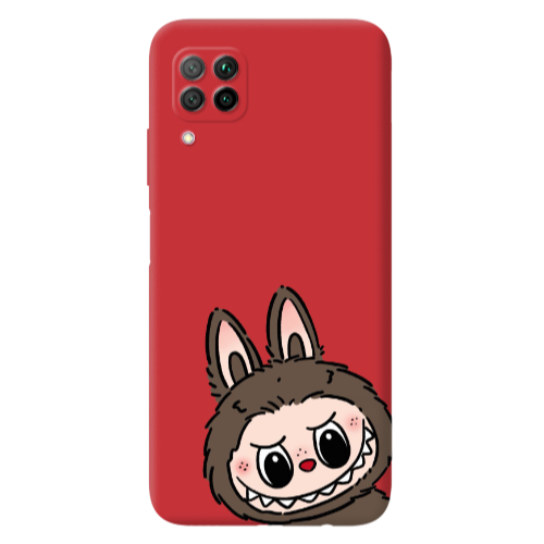 Huawei P40 Lite Labubu7 Red Colored Silicone TPU Θήκη