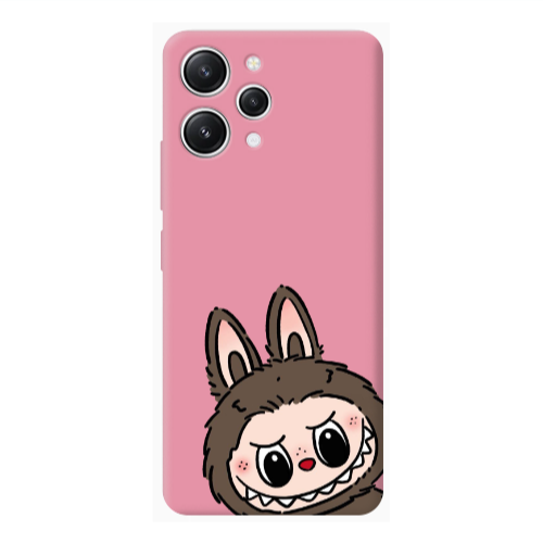 Xiaomi Redmi 12 Labubu7 Pink Colored Silicone TPU Θήκη