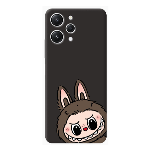 Xiaomi Redmi 12 Labubu7 Black Colored Silicone TPU Θήκη