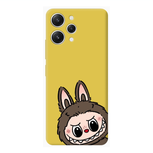 Xiaomi Redmi 12 Labubu7 Yellow Colored Silicone TPU Θήκη