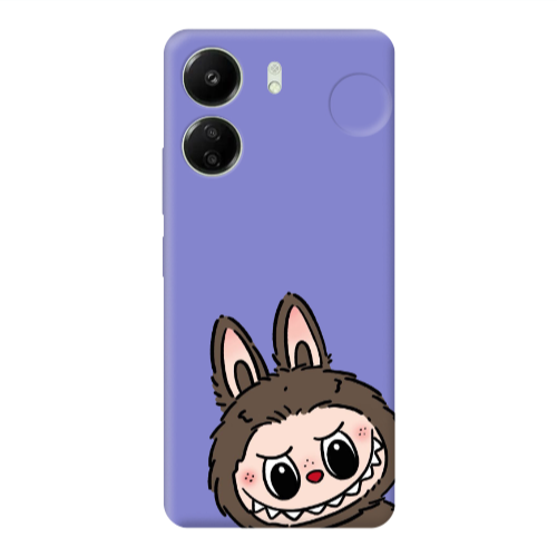 Xiaomi Redmi 13C Labubu7 Purple Colored Silicone TPU Θήκη
