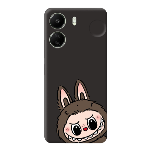 Xiaomi Redmi 13C Labubu7 Black Colored Silicone TPU Θήκη