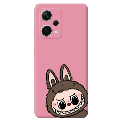 Xiaomi Poco X5 Labubu7 Pink Colored Silicone TPU Θήκη