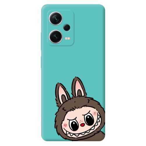 Xiaomi Poco X5 Labubu7 Turquoise Colored Silicone TPU Θήκη