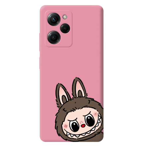 Xiaomi Poco X5 Pro Labubu7 Pink Colored Silicone TPU Θήκη