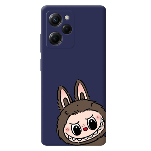 Xiaomi Poco X5 Pro Labubu7 Dark blue Colored Silicone TPU Θήκη