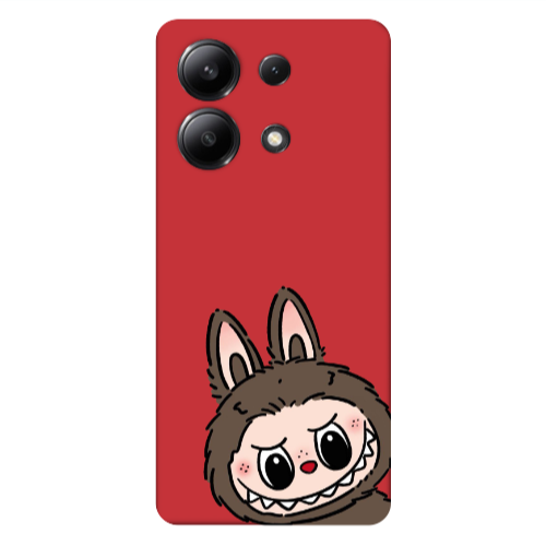 Xiaomi Redmi Note 13 4G Labubu7 Red Colored Silicone TPU Θήκη