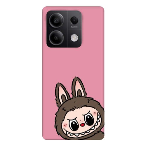 Xiaomi Redmi Note 13Pro 5G Labubu7 Pink Colored Silicone TPU Θήκη