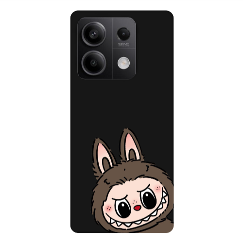 Xiaomi Redmi Note 13Pro 5G Labubu7 Black Colored Silicone TPU Θήκη
