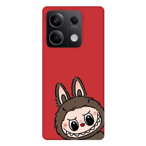 Xiaomi Redmi Note 13Pro 5G Labubu7 Red Colored Silicone TPU Θήκη