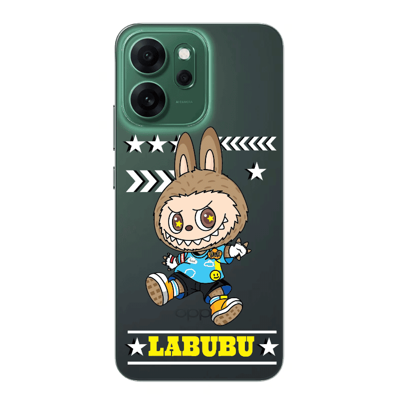 Oppo Reno 14 FS Labubu4 Transparent Silicone TPU Θήκη