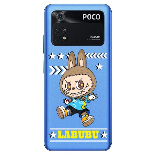 Xiaomi Poco M4 Pro 4G Labubu4 Transparent Silicone TPU Θήκη