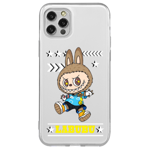 Apple iPhone 12 Pro Labubu4 Transparent Silicone TPU Θήκη