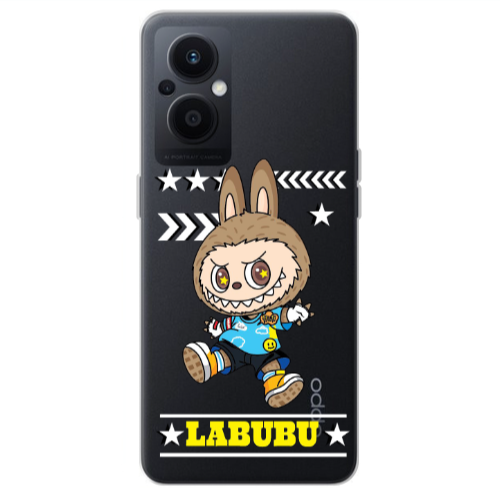 Oppo Reno 7 Lite Labubu4 Transparent Silicone TPU Θήκη