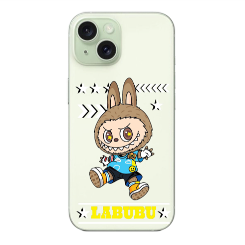 Apple iPhone 15 Plus Labubu4 Transparent Silicone TPU Θήκη