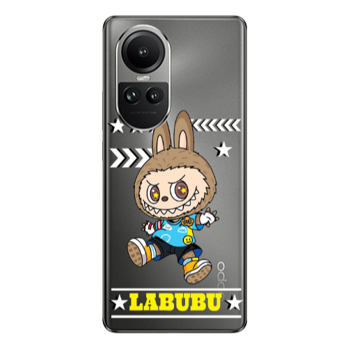 Oppo Reno10 5G Labubu4 Transparent Silicone TPU Θήκη
