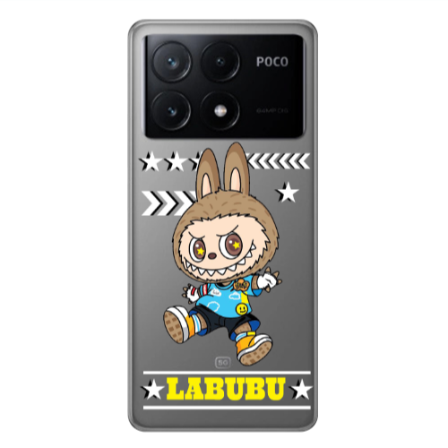 Xiaomi Poco X6Pro 5G Labubu4 Transparent Silicone TPU Θήκη