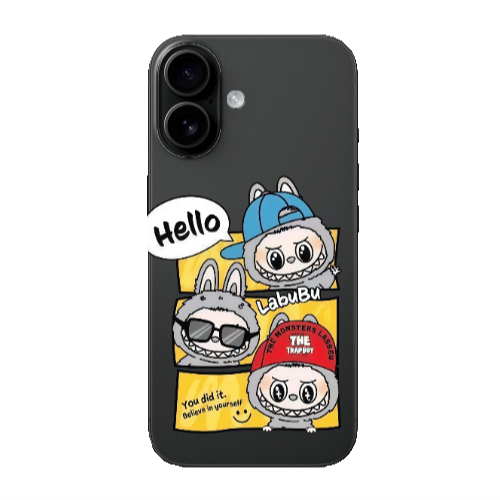 Apple Iphone 16 plus Labubu3 Transparent Silicone TPU Θήκη