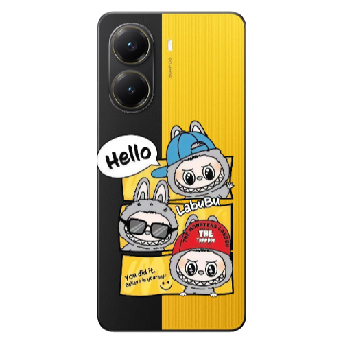 Xiaomi Poco X7 Pro Labubu3 Transparent Silicone TPU Θήκη