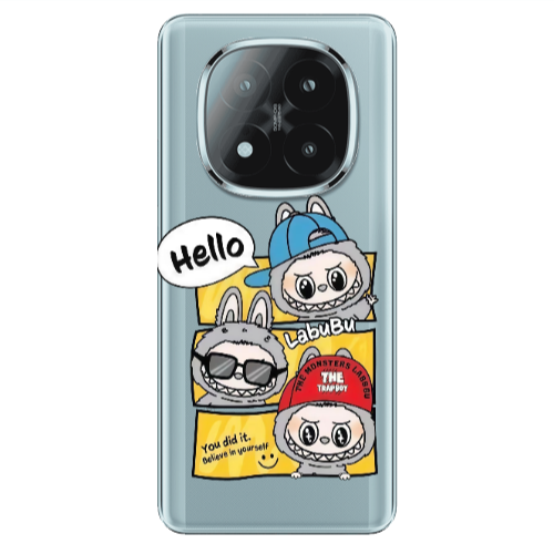 Xiaomi Redmi Note 14 Pro + 5g Labubu3 Transparent Silicone TPU Θήκη