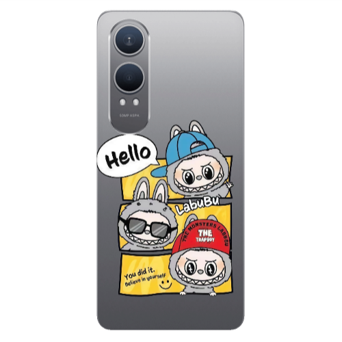 Oneplus Nord Ce 4 lite Labubu3 Transparent Silicone TPU Θήκη