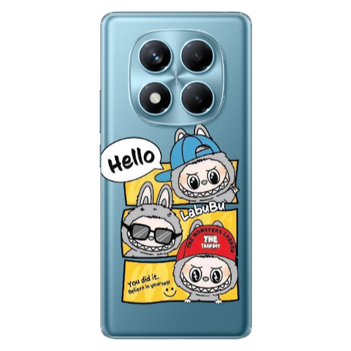 Xiaomi Redmi Note 14 Pro Labubu3 Transparent Silicone TPU Θήκη