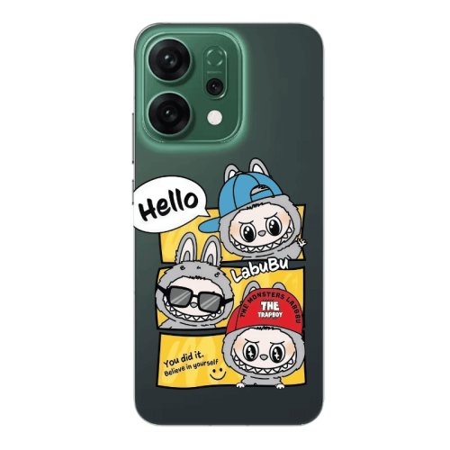 Oppo RENO 14 Labubu3 Transparent Silicone TPU Θήκη
