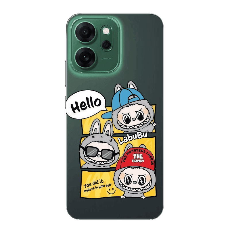 Oppo 14 F Labubu3 Transparent Silicone TPU Θήκη
