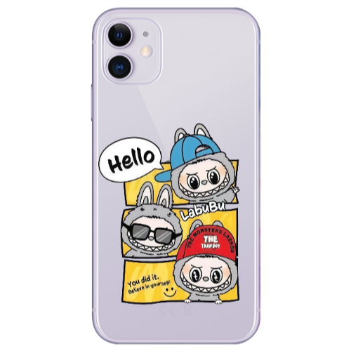 Apple iPhone 11  Labubu3 Transparent Silicone TPU Θήκη