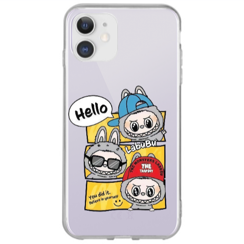 Apple iPhone 12 Labubu3 Transparent Silicone TPU Θήκη