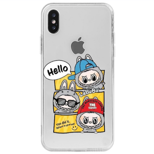 Apple iPhone X Labubu3 Transparent Silicone TPU Θήκη