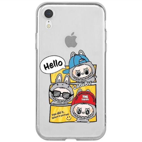 Apple iPhone Xr Labubu3 Transparent Silicone TPU Θήκη