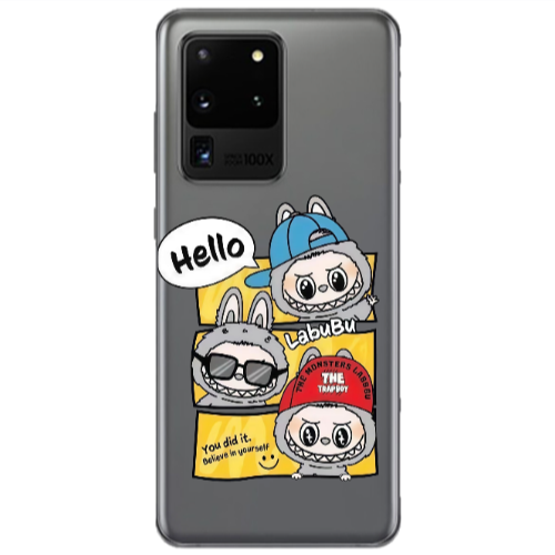 Samsung S20 Ultra Labubu3 Transparent Silicone TPU Θήκη