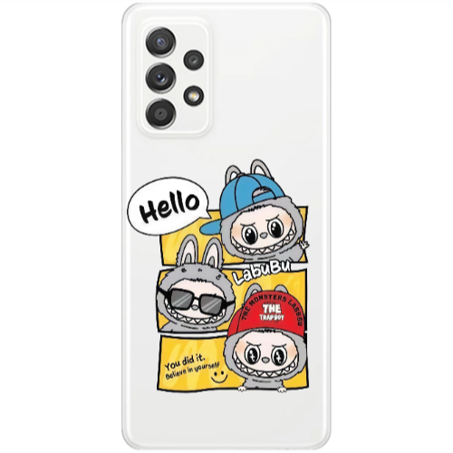 Samsung A33 Labubu3 Transparent Silicone TPU Θήκη