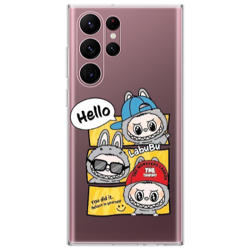 Samsung S22 Ultra Labubu3 Transparent Silicone TPU Θήκη