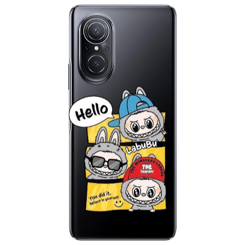 Huawei Nova 9 SE Labubu3 Transparent Silicone TPU Θήκη